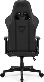 Gamer szék SENSE7 Spellcaster fotel fekete és szürke.