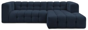 Sötétkék sarokkanapé (jobb oldali) Cloud – Bobochic Paris