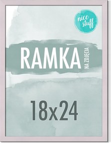 Képkeret 18x24 B5 Képkeret Fotó 24x18 Mdf Púder Lila