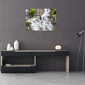 Üveg kép - Vízesés (70x50 cm)