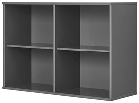 Antracitszürke függő könyvespolc 89x61 cm Mistral – Hammel Furniture