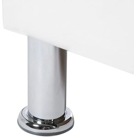 Franciaágy 140 cm MATH (ágyráccsal és tárolóhellyel) (fehér). 1007347