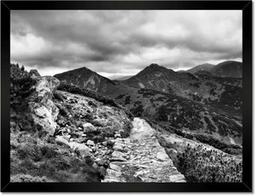 Poszterek keretben 40x30 Tátra Lengyel hegyek Kilátás