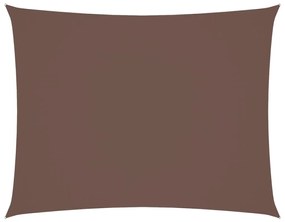 barna téglalap alakú oxford szövet napvitorla 5 x 7 m