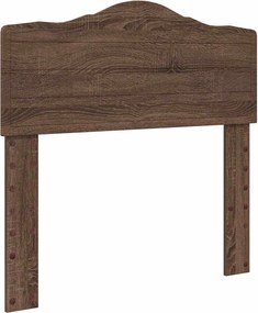 vidaXL Fejtámla Barna Tölgy 75 cm Faanyag