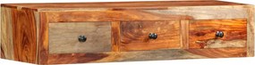 vidaXL tömör akácfából fali tálalóasztal 100 x 25 x 20 cm