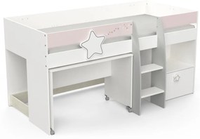 Elmo kombinált ágy 90x200 cm Pink N