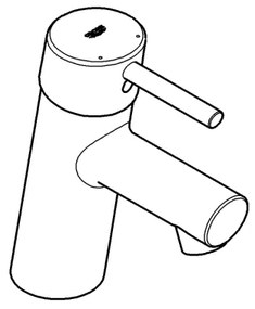 GROHE 3224010E - CONCETTO mosdócsaptelep DN 15 fényes króm