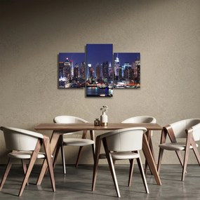Kép - New York-i felhőkarcolók megvilágítva (90x60 cm)