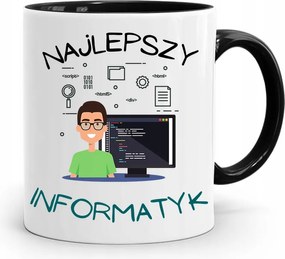 Bögre Fekete Informatika Programozó Legjobb Inf nyomtatott fényképpel