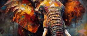 Kép - Egy elefánt festése (120x50 cm)
