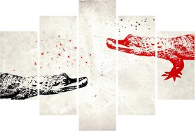 Kép - krokodilok (150x105 cm)