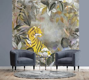 Gario Fotótapéta Tigris absztrakt sárga - Andrea Haase Anyag: Vlies, Méret: 200 x 200 cm
