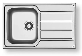 Pyramis 100178701 - ATHENA konyhai mosogató 79x50 cm szatén