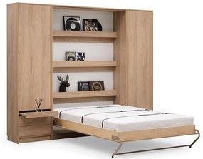 New Elegance Loft Szekrény W függőleges összecsukható ágyhoz - világos sonoma-tölgy
