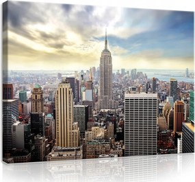 Vászonkép falikép város utca híd 100x75