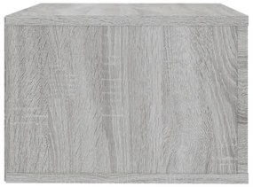 szürke sonoma színű falra szerelhető éjjeliszekrény 50x36x25 cm