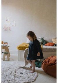 Világosszürke mosható kézi szövésű pamut gyerek szőnyeg 130x135 cm Bunny – Lorena Canals