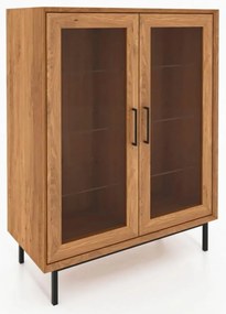 Natúr színű tölgyfa tálalószekrény 97x125 cm Abies – The Beds