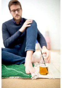 Világosszürke-krémszínű mosható kézi szövésű pamut szőnyeg 140x200 cm Air Natural – Lorena Canals