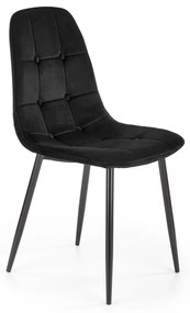 K417 szék, fekete bársony