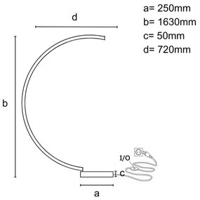 LED fényerőszabályozható állólámpa LED/28W/230V 3000-6500K + távirányító