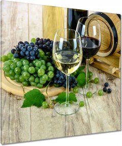 Vászonkép 90x90 Fehér szőlőbor