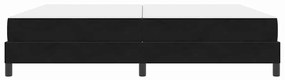 Boxspring ágy matraccal matracmal Fekete 200 x 200 cm Bársony
