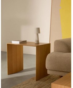 Tárolóasztal tölgyfa dekorral 40x55 cm Litto – Kave Home