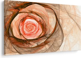 Kép - Absztrakt rózsaszín rózsaszín fehér háttérrel (90x60 cm)