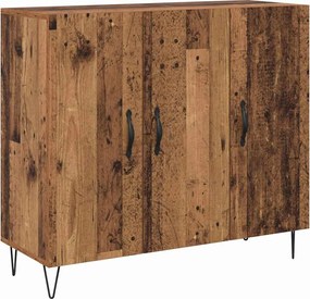 vidaXL Széf Öreg fa 90 x 32,5 x 80 cm Faanyag