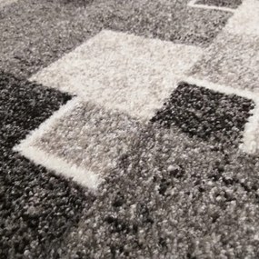 Egyedi bézs szőnyeg négyzet motívummal Szélesség: 200 cm | Hossz: 290 cm