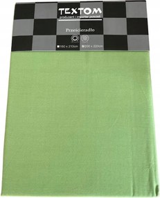 Pamut Lepedő Szatén 100% 200x220CM Sötét Zöld Gumi Nélkül