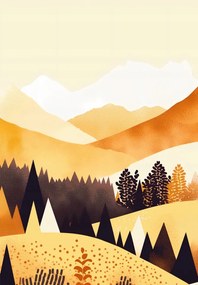 Poszter 68x98cm Arany Nyugat virĂĄgzĂĄsban