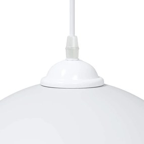 függőlámpák 2 db Állítható magasságú E27 fehér Ø 30 cm Fém