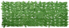 vidaXL zöld leveles erkélyparaván 200 x 75 cm