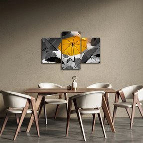 Egy sárga esernyő képe (90x60 cm)