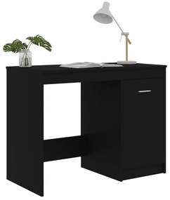 fekete szerelt fa íróasztal 100 x 50 x 76 cm