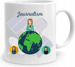 Riporter Újságíró Bögre Jurnalism Ajándék fényképes nyomtatással