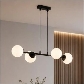 Brilagi - MILO kábellel függesztett csillár 4xE27/60W/230V fekete