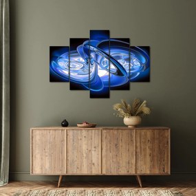 Kék absztrakt kép (150x105 cm)