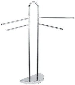 WENKO 16610100 - COSENZA törölközőtartó állvány 33 x 93,5 cm, fényes króm