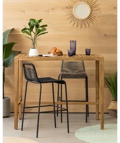 Glenville sötétszürke acélszerkezetű bárszék, magasság 74 cm - Kave Home