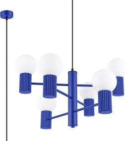 Kék függőlámpa üveg búrával Orbital – Sollux