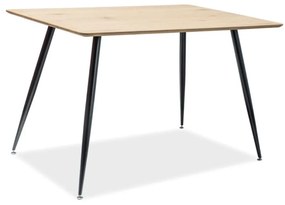 Remus étkezőasztal 120 x 80 cm, tölgy / fekete