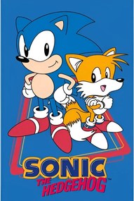 Sonic a sündisznó Tails kéztörlő arctörlő, törölköző 30x50cm