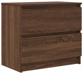 barna tölgy színű szerelt fa TV-szekrény 60x35x54 cm