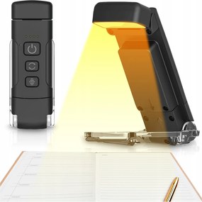 Könyvolvasó Lámpa Éjszakai Led Usb Vezeték Nélküli Asztali Klip