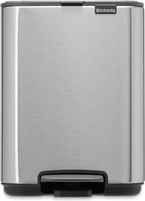 Matt ezüstszínű acél pedálos szemetes 4 l Bo – Brabantia