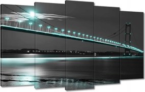 Våszonkép 100x60 Kék fények az éjszakåban